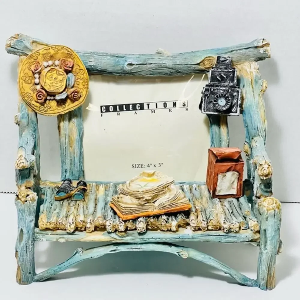 Unique Collections Frame distressed bench wood frame